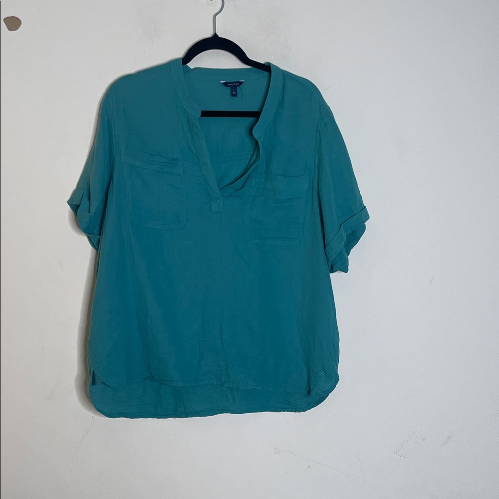 Nautica Teal Women's Blouse